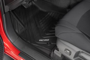 Toyota Tacoma Flex Fit Floor Mats - Front - Rough Country - '24-'25